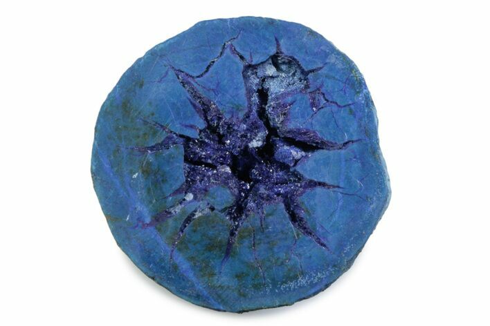 Vivid Blue Cut/Polished Azurite Nodule - Siberia #379912